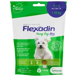 Vetoquinol Flexadin Young Dog Mini - 30 bouchées - Soutien articulaire pour chiots jusqu'à 10kg