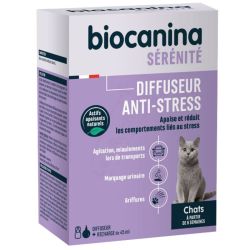Biocanina Diffuseur Anti-Stress Chat 45ml – apaise et réduit les comportements liés au stress