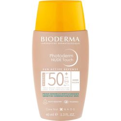 Bioderma Photoderm Nude Touch Mineral SPF50+ Teinte Dorée 40ml – Très haute protection matifiante