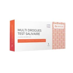Medisur Test Salivaire Multidrogues 4 Drogues Seuil Bas - 1 Autotest