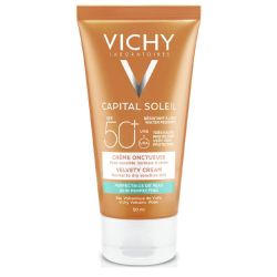 Vichy Capital Soleil Crème Solaire Onctueuse Perfectrice de Peau SPF 50+ 50ml - Peau sensible normale à sèche