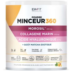Eafit Minceur 360 Poudre Morosil Vinaigre de Cidre Collagène 275g Matcha-Ananas – Silhouette et peau