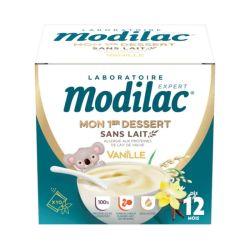 Modilac Mon 1er Dessert Sans Lait Vanille +12 Mois - 10 sachets