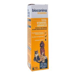 Biocanina Vitamines Total Vitaminol Advanced 25 ml - Aliment complémentaire polyvalent tonique et reconstituant pour animaux et NAC
