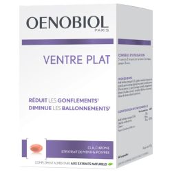 Oenobiol Ventre Plat - 60 capsules - Réduction des ballonnements et gonflements abdominaux
