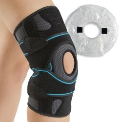 Orliman Genulig Cryotec Genouillère Ligamentaire Articulée & Rotulienne Noire - Taille 1