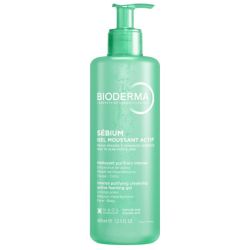 Bioderma Sebium Gel Moussant Actif Peaux Mixtes à Grasses - 400ml