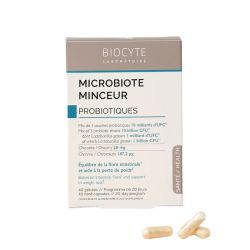 Biocyte Microbiote Minceur Prébiotiques & Probiotiques - 40 Gélules