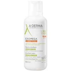 A-Derma Exomega Control Baume Emollient Anti-Démangeaisons - 400ml - Apaisant, nourrissant et protecteur
