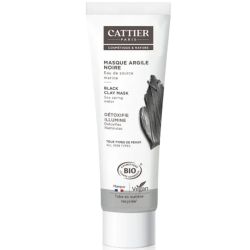 Cattier Masque Argile Noire Bio 100ml – Détox et éclat urbain