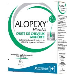 Pierre Fabre Alopexy 2 % – Flacons de 3 x 60 ml