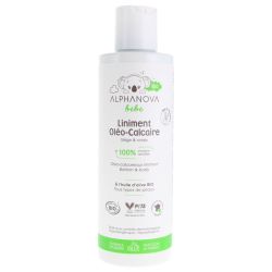 Alphanova Bébé Liniment Oléo-Calcaire Bio - 200 ml - Nettoie, protège et apaise la peau de bébé