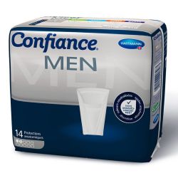 Hartmann Confiance Men - Protections Anatomiques pour Fuites Urinaires - 2 gouttes - 14 protections