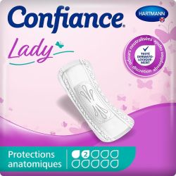 Confiance Lady Pads Protections Absorbantes 2 Gouttes - 14 Pièces
