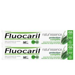Fluocaril Natur'Essence Dentifrice Protection Complète Bi-Fluoré - Lot de 2 x 75ml
