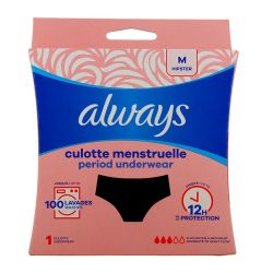 Always Culotte de Règles Lavable - Flux Moyen à Abondant - Taille M - 1 unité