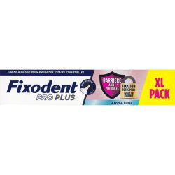 Fixodent Pro Plus Barrière Anti-Particules Fraîcheur - 57g - Crème Adhésive pour prothèses dentaires