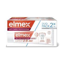 Elmex Dentifrice Anti-Caries Professional Junior Goût Menthe - 2 x 75ml