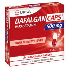 Dafalgan 500 mg 16 gélules - Paracétamol