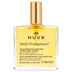 Nuxe Huile Prodigieuse - 50 ml - Hydratation et éclat visage, corps et cheveux