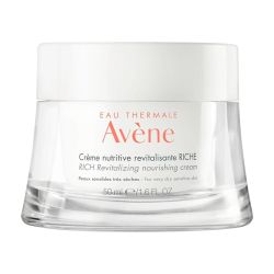 Avène Crème Nutritive Revitalisante Riche - 50 ml - Nutrition pour peaux très sèches et fatiguées