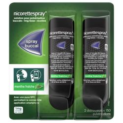Nicorette Nicorettespray Spray Buccal 1mg/Dose Menthe Fraîche - 2 Sprays 13.2ml