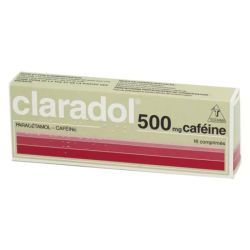 Claradol caféine 500 mg 16 comprimés