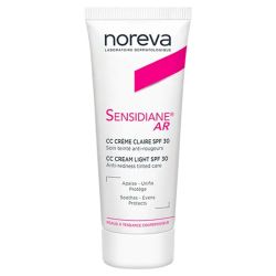 Noreva Sensidiane AR - CC Crème Anti-Rougeurs SPF30 - Teinte Claire - Peaux Couperosique - 40ml