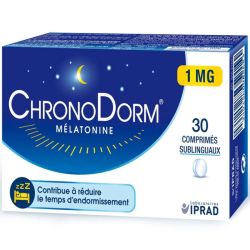 Iprad ChronoDorm Mélatonine 1mg 30 Comprimés Sublinguaux – Endormissement rapide