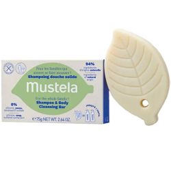 Mustela Shampooing Douche Solide - 75g - Douceur et naturalité pour toute la famille