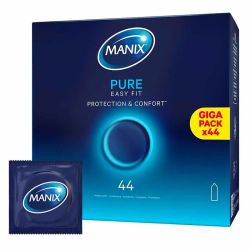 Manix Pure Easy Fit Préservatifs Protection et Confort - 44 préservatifs - Confort optimal