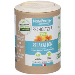 Nat&Form Escholtzia Bio - 90 gélules - Relaxation et sommeil naturel