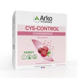 Arkopharma Cys-Control Canneberge - 20 sachets - Confort urinaire au naturel avec Canneberge