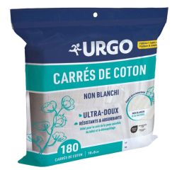 URGO 180 Carrés de Coton Non Blanchi
