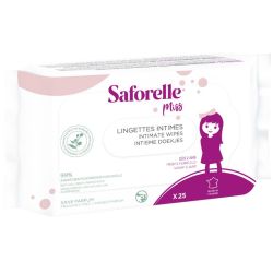 Saforelle Miss Lingettes Intimes x25 - Fraîcheur et Douceur Format Nomade