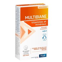 Pileje Multibiane Enfant Vitamines & Minéraux - 30 Comprimés à Croquer