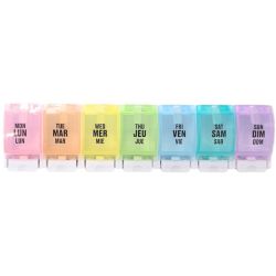 Estipharm Pilulier Hebdomadaire - ouverture facile par bouton poussoir