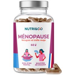 Nutri&Co Ménopause - 60 Gélules - Confort hormonal et bien-être féminin