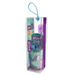 Trousse brosse à dents + Dentifrice + Gobelet Stitch - Violet