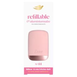 Dove Refillable Starter N°44 Fleurs & Fruits Rouges Rechargeable + Recharge 35ml 0% d'alcool - Protection odeurs 72h sans sels d'aluminium