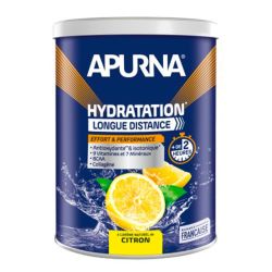 Apurna Préparation Hydratation Longue Distance - Améliore les Performances Sportives - Citron - 500g