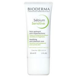 Bioderma Sébium Sensitive Crème Apaisante Anti-Imperfections Peaux Sensibles Acnéiques 30ml