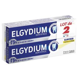 Elgydium Blancheur Dentifrice Citron 2x75ml – Dentifrice éclat et fraîcheur