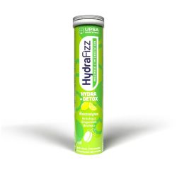 UPSA Hydrafrizz Hydra+Detox - 16 Comprimés Effervescents - Goût Citron - Digestion, détox et hydratation