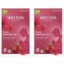 Weleda Maternité Tisane Allaitement Fruits Rouges Bio Lot de 2 x 20 Sachets – Stimulation de la lactation