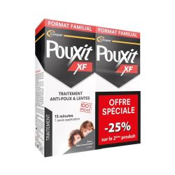 Pouxit Lotion Anti-Poux & Lentes - Lot de 2 x 200 ml - Élimination efficace sans insecticide