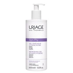 Uriage Gyn-Phy Gel Fraîcheur Hygiène Intime - 500 ml - Soin Quotidien Sans Savon