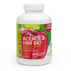 Nat&Form Acérola 1000 Bio - 100 Comprimés