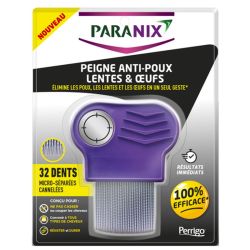 Paranix Peigne 3 en 1 Anti-Poux Métallique - 1 Peigne - Élimination efficace des poux et lentes