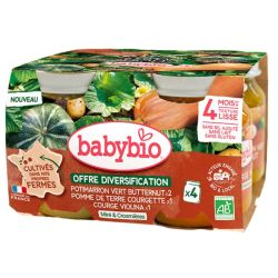 Babybio Pack Mes Premiers Légumes 100% Des Fermes 4 Mois - 4 x 130g